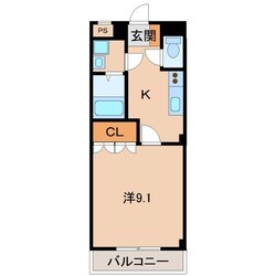 紀伊駅 徒歩25分 2階の物件間取画像